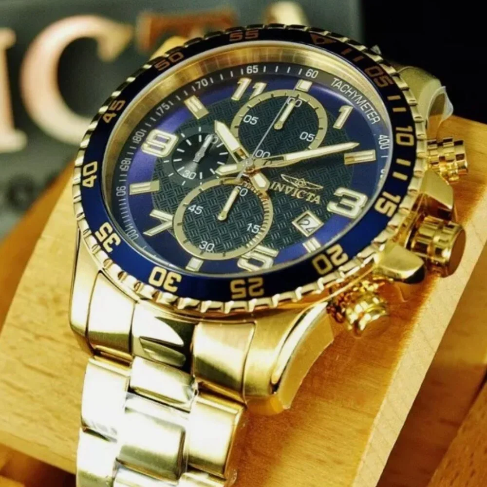 18kt Men's 45mm Pilot Watch Blue Dial